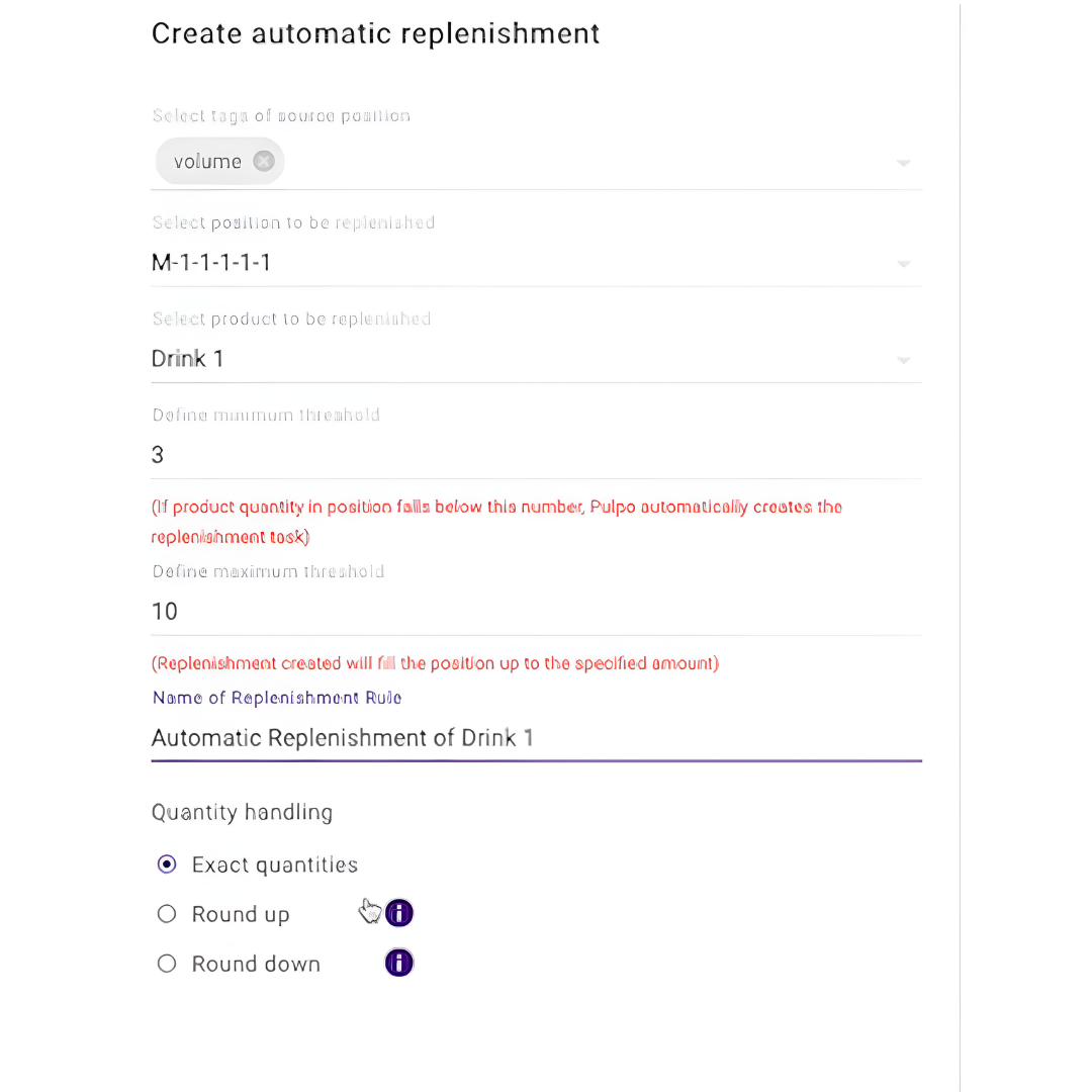 inventory management system replenishment