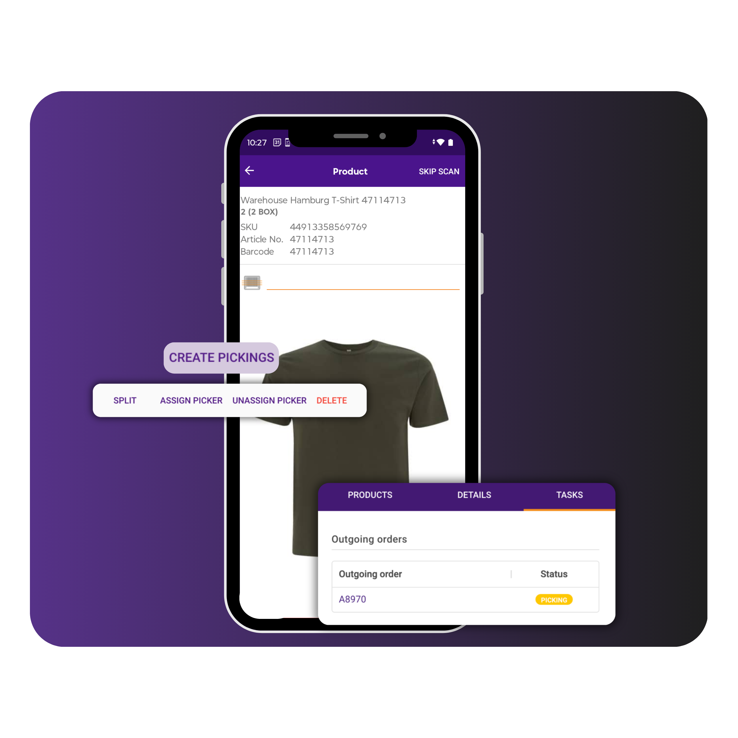 Picking workflow in PULPO WMS