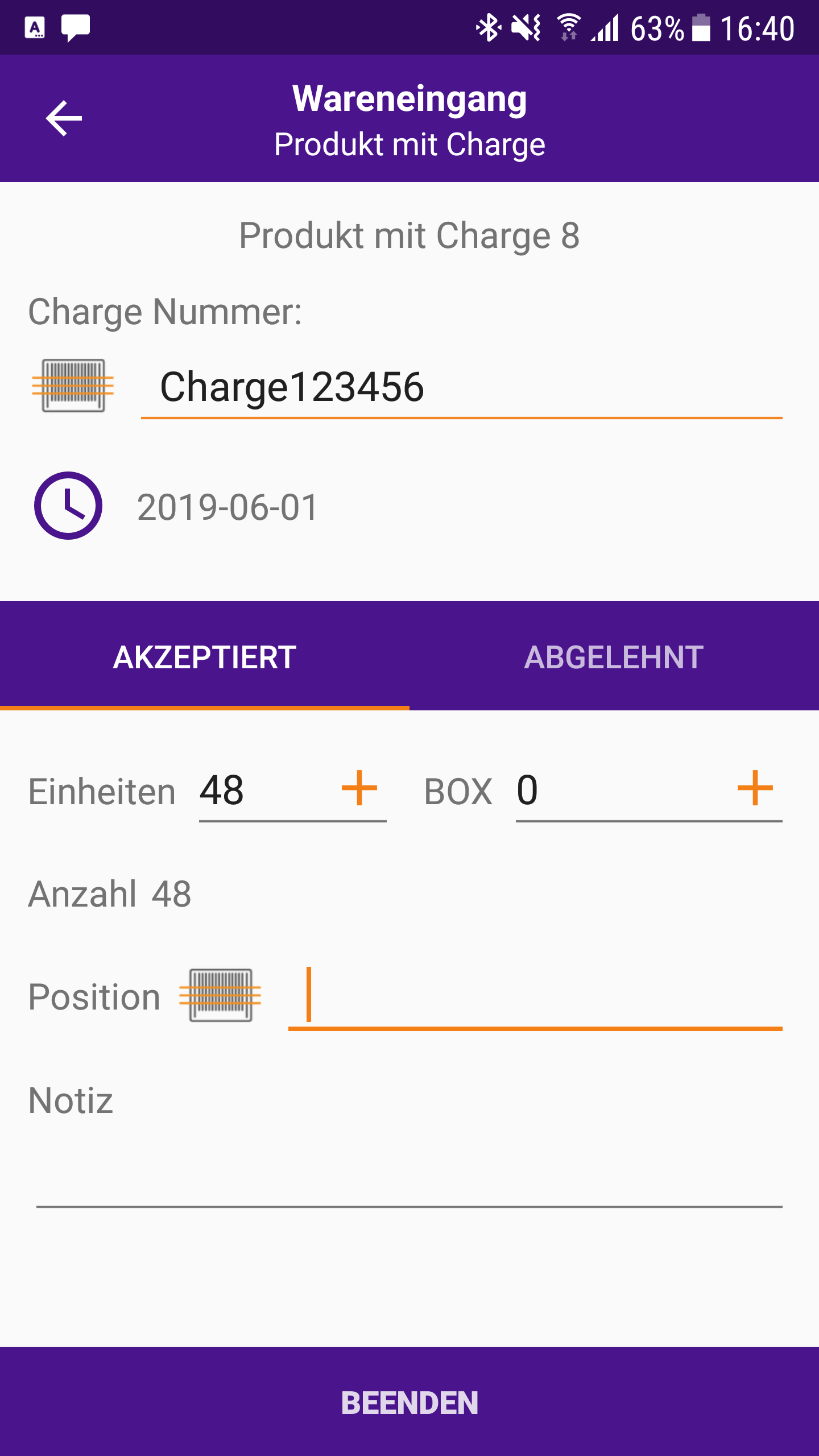 Produkte mit Charge PULPO WMS