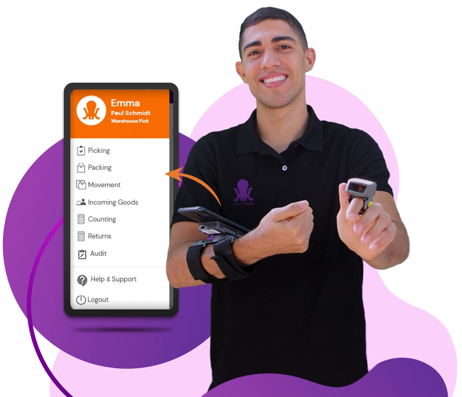 Pulpo WMS Android App for Warehouse management