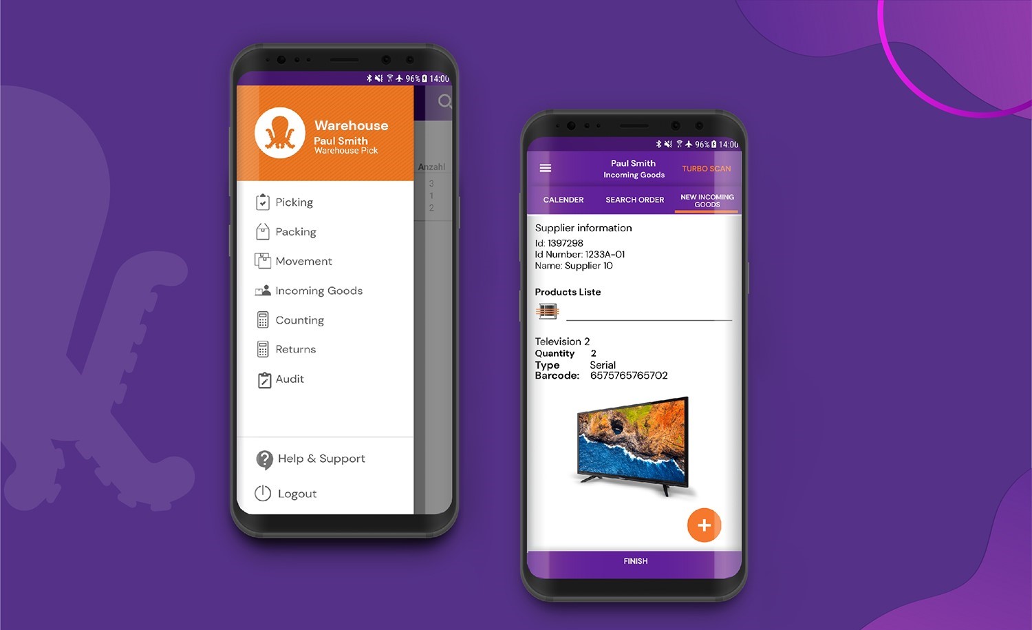 PULPO WMS warehouse management software interface