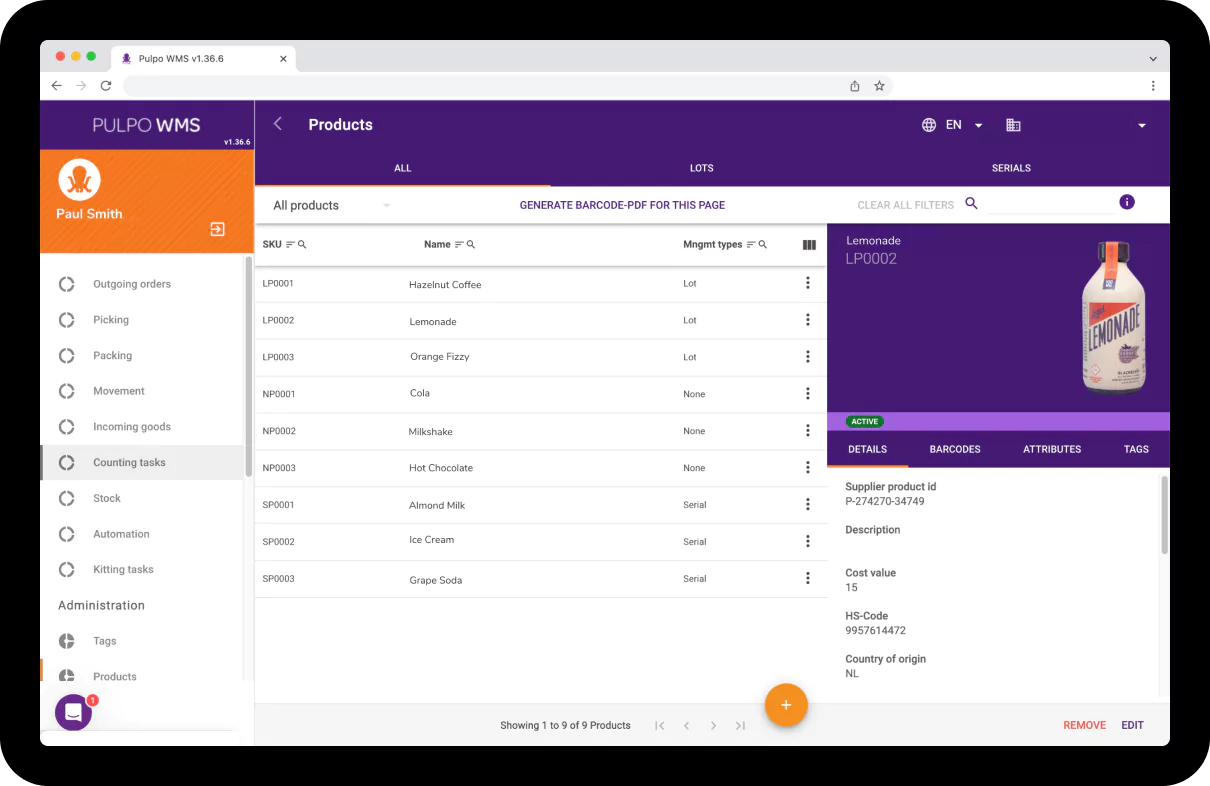 Customize and optimize down to the individual shelf level