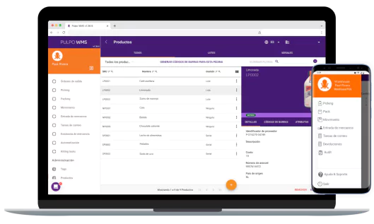 Warehouse Management System moderno : PULPO WMS